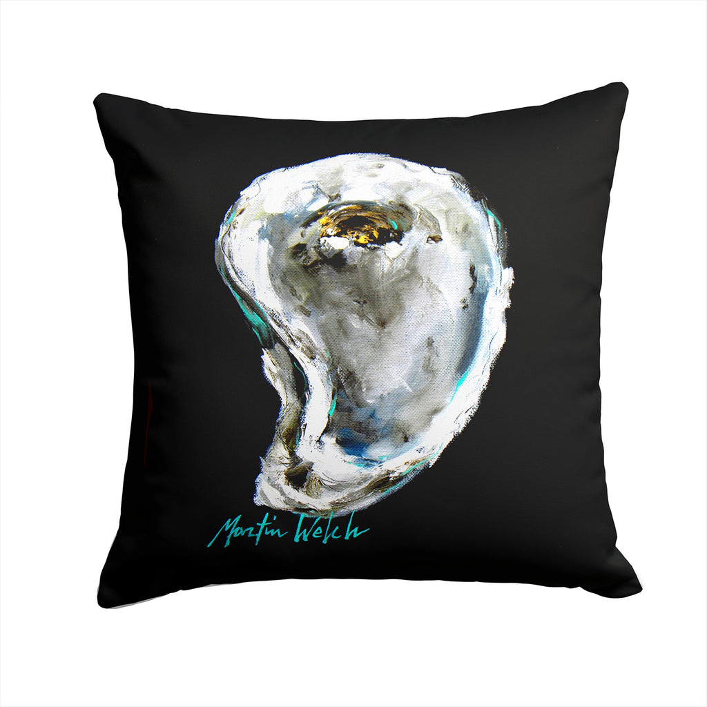 Lucky Oyster Decorative Throw Pillow 14x14 Indoor Outdoor Accent Cushion, Fabric Cover with Insert for Sofa, Bed, Porch & Living Room