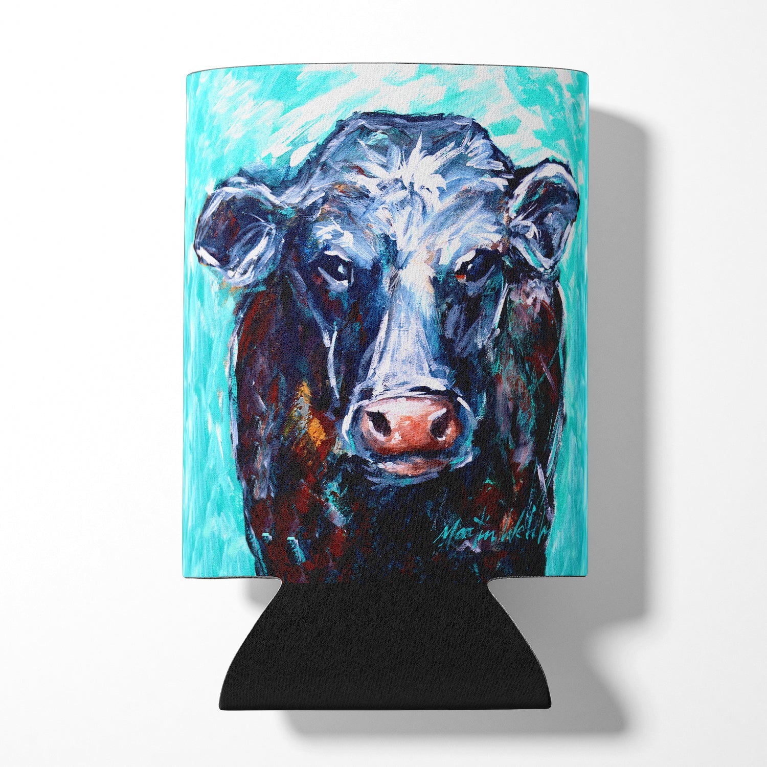 Moo Cow Can or Bottle Hugger Cooler Sleeve for Standard 12 oz Cans, Insulated Foam Beer & Soda Can Hugger Reusable