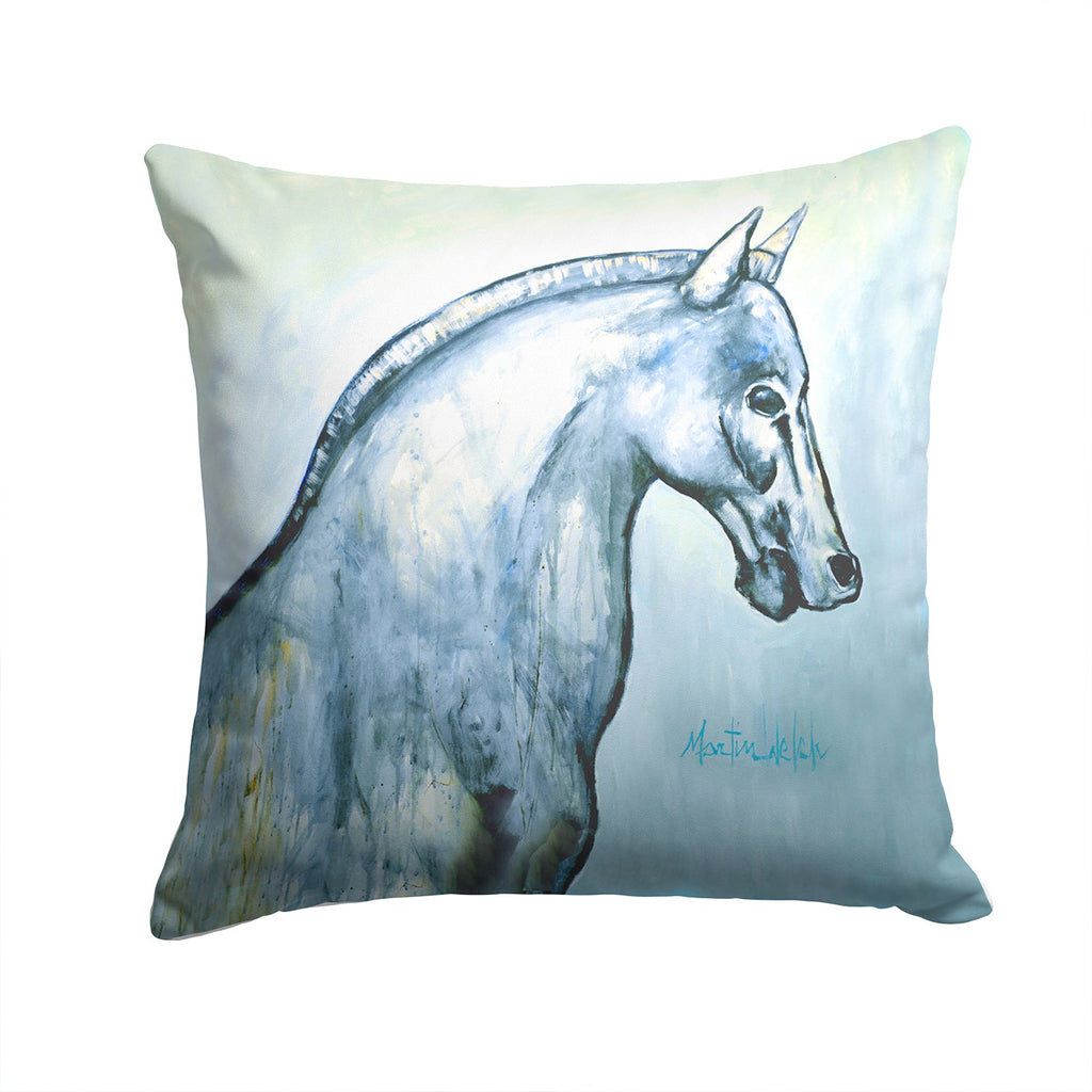 Noble Horse Decorative Throw Pillow 14x14 Indoor Outdoor Accent Cushion, Fabric Cover with Insert for Sofa, Bed, Porch & Living Room