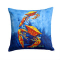 Crab Puddle O' Two Decorative Throw Pillow 14x14 Indoor Outdoor Accent Cushion, Fabric Cover with Insert for Sofa, Bed, Porch & Living Room