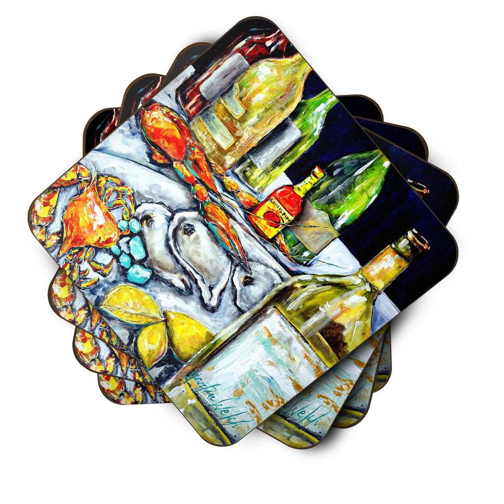 Sit a Spell Foam Coasters Set of 4 Cup Coasters for Indoor Outdoor, Tabletop Protection, Anti Slip, Mouse pad Material