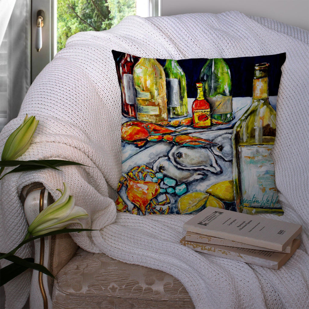 Sit a Spell Decorative Throw Pillow 14x14 Indoor Outdoor Accent Cushion, Fabric Cover with Insert for Sofa, Bed, Porch & Living Room