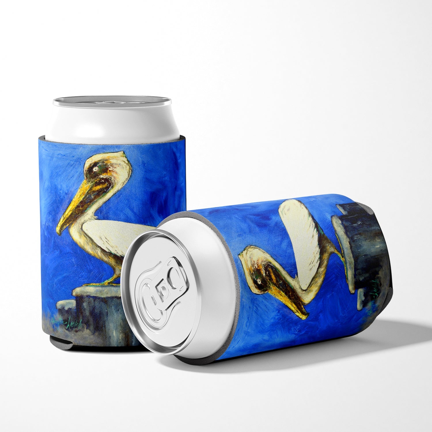 Pelican Texas Pete Can or Bottle Hugger Cooler Sleeve for Standard 12 oz Cans, Insulated Foam Beer & Soda Can Hugger Reusable