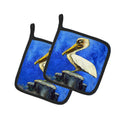 Pelican Texas Pete Pot Holder Set of 2 Heat Resistant Quilted Hot Pads 7.5 x 7.5 Inch, Insulated Kitchen Trivets for Cooking & Baking