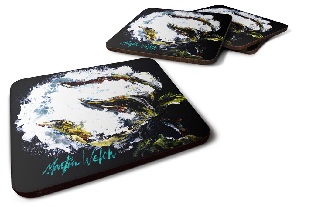 That Boll Cotton Foam Coasters Set of 4 Cup Coasters for Indoor Outdoor, Tabletop Protection, Anti Slip, Mouse pad Material