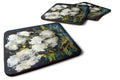 Three Boll Cotton Foam Coasters Set of 4 Cup Coasters for Indoor Outdoor, Tabletop Protection, Anti Slip, Mouse pad Material