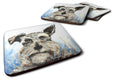 Schnauzer Whiter Beard Foam Coasters Set of 4 Cup Coasters for Indoor Outdoor, Tabletop Protection, Anti Slip, Mouse pad Material
