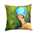Young Voncile Still in High School Decorative Throw Pillow 14x14 Indoor Outdoor Accent Cushion, Fabric Cover with Insert for Sofa, Bed, Porch & Living Room