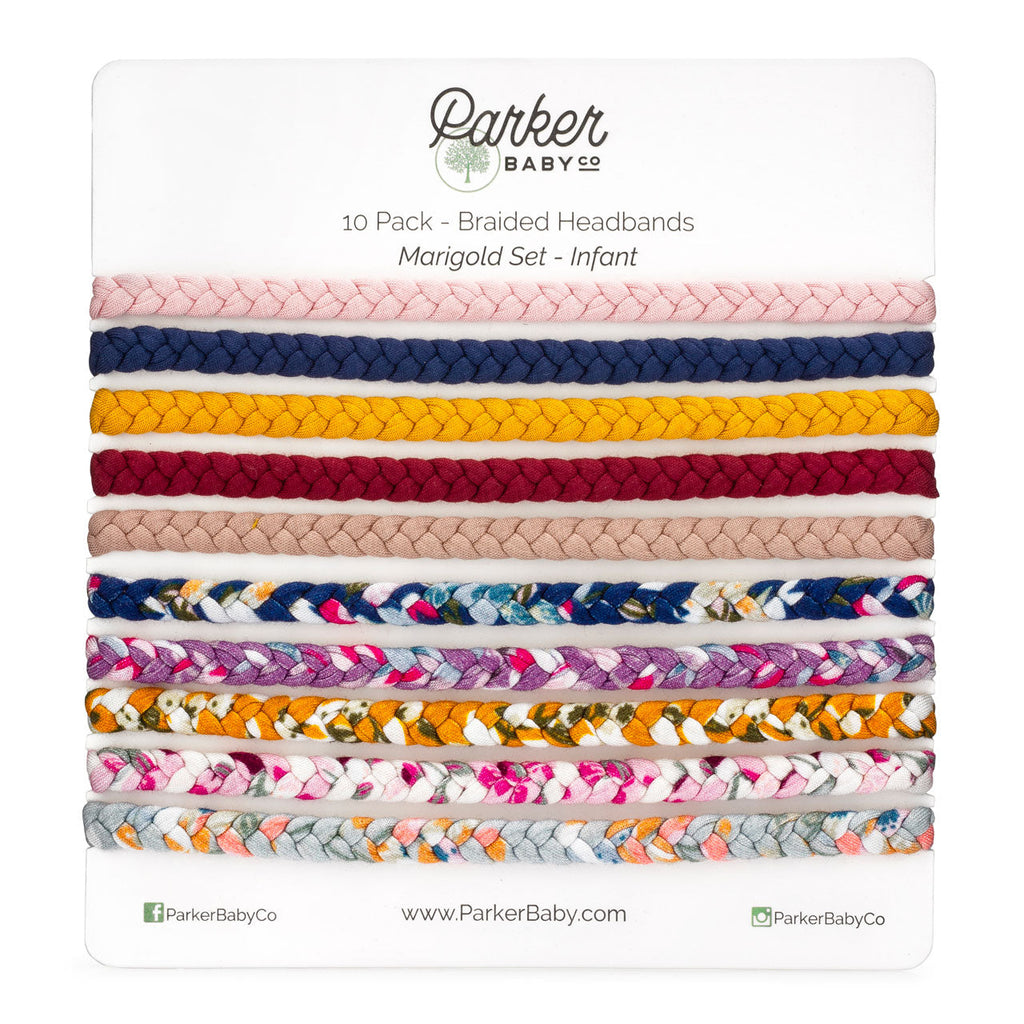 Marigold Set - Braided Headbands - 10 Pack
