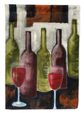 Red Wine by Petrina Sutton House Flag 28x40 Porch Sleeve Pole Decorative Outside Yard Banner Artwork Wall Hanging, Polyester