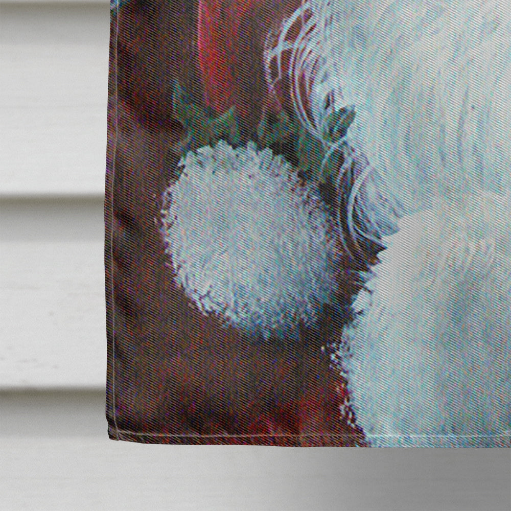 A Little Bird Told Me Santa Claus House Flag 28x40 Porch Sleeve Pole Decorative Outside Yard Banner Artwork Wall Hanging, Polyester