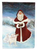 A Spirit of Harmony Santa Claus House Flag 28x40 Porch Sleeve Pole Decorative Outside Yard Banner Artwork Wall Hanging, Polyester