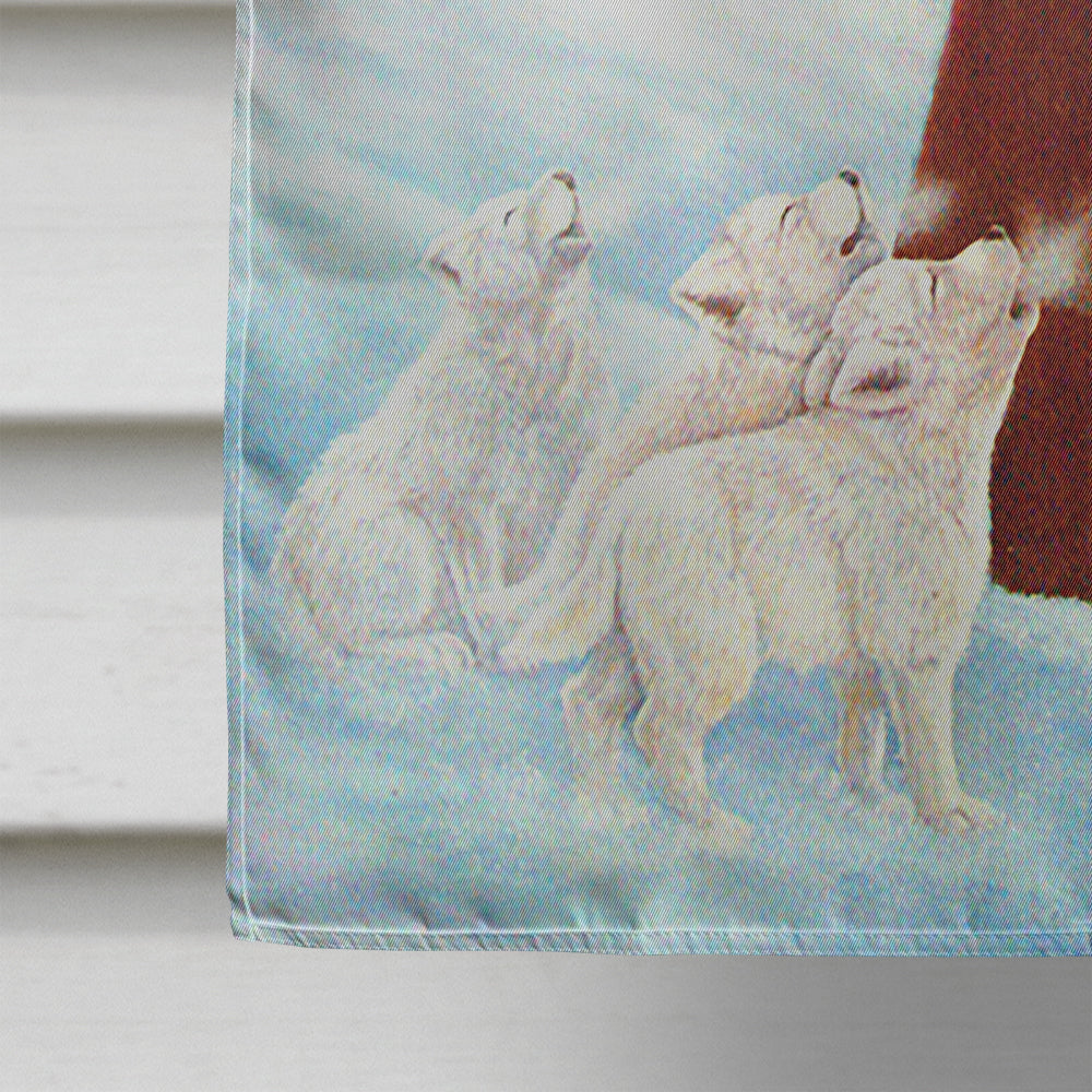 A Spirit of Harmony Santa Claus House Flag 28x40 Porch Sleeve Pole Decorative Outside Yard Banner Artwork Wall Hanging, Polyester