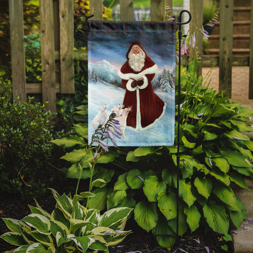 A Spirit of Harmony Santa Claus Garden Flag Mailbox Decorative Yard Banner Outside Patio Artwork for Flower Beds, Garden Size, Multicolor