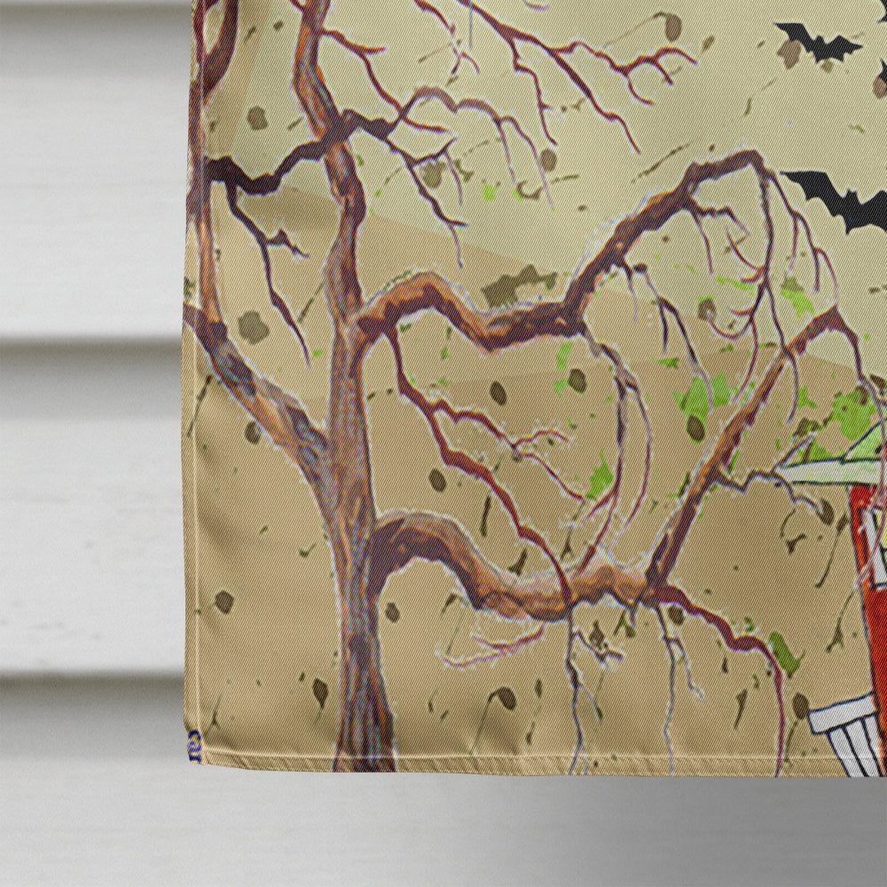 Bat Crazy Halloween House Flag 28x40 Porch Sleeve Pole Decorative Outside Yard Banner Artwork Wall Hanging, Polyester