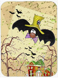 Bat Crazy Halloween Cutting Board Tempered Glass Kitchen Cutting Surface, Heat Resistant Chopping, Non-Slip Feet, Food Prep & Serving