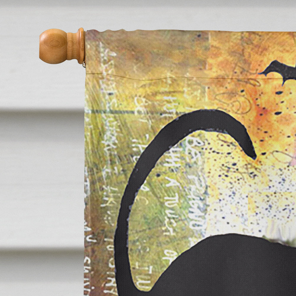 Trick or Treat Moon Halloween House Flag 28x40 Porch Sleeve Pole Decorative Outside Yard Banner Artwork Wall Hanging, Polyester