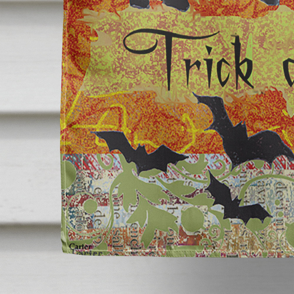 Trick or Treat Moon Halloween House Flag 28x40 Porch Sleeve Pole Decorative Outside Yard Banner Artwork Wall Hanging, Polyester