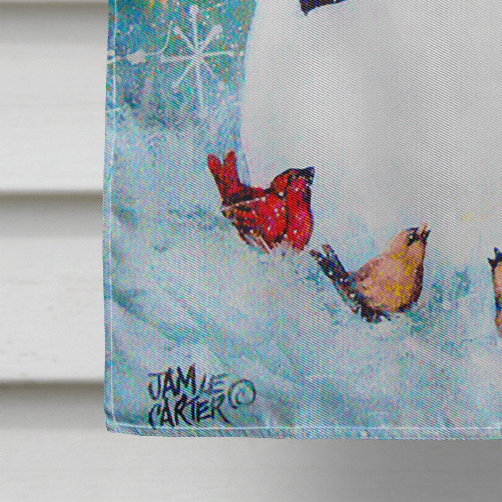 Christmas Tree Friends Snowman House Flag 28x40 Porch Sleeve Pole Decorative Outside Yard Banner Artwork Wall Hanging, Polyester