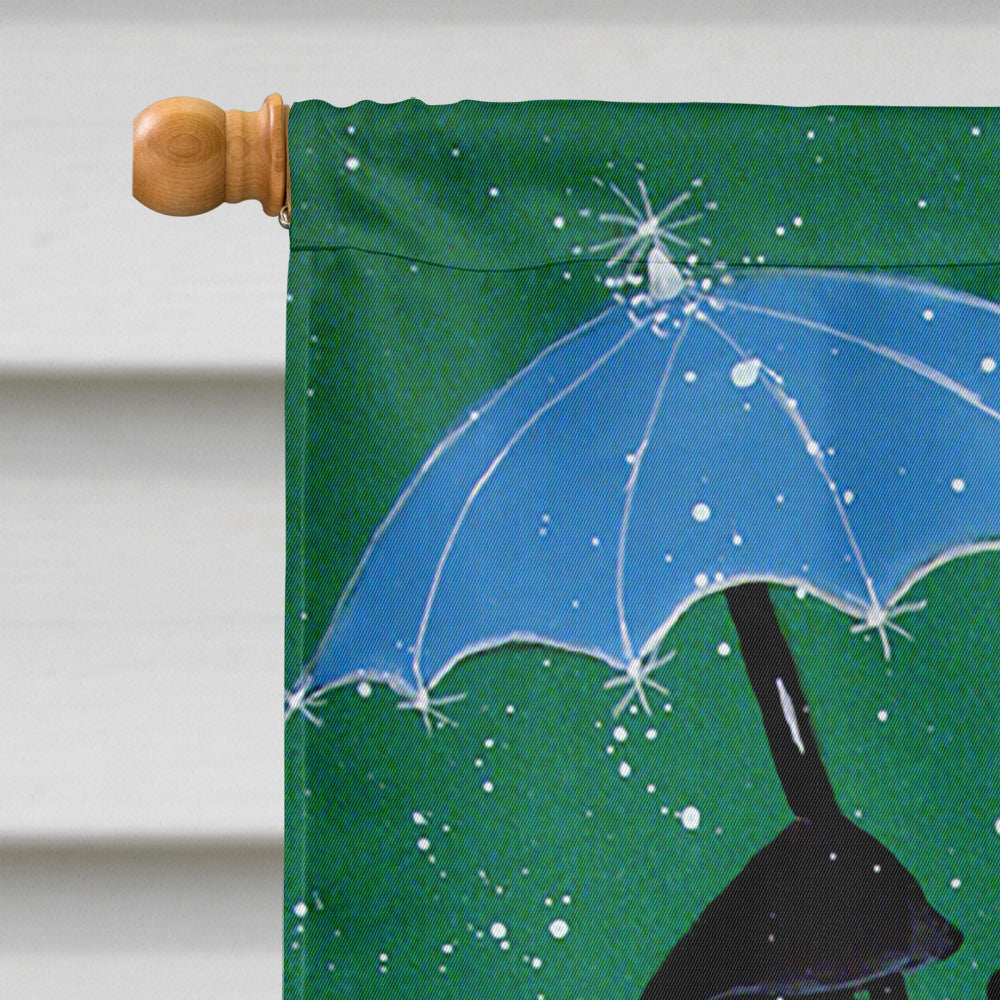 Just Dropping In To Say Hello Christmas Penguin  House Flag 28x40 Porch Sleeve Pole Decorative Outside Yard Banner Artwork Wall Hanging, Polyester