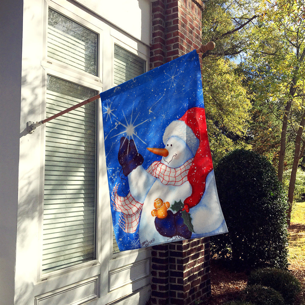 This Ones for You Snowman House Flag 28x40 Porch Sleeve Pole Decorative Outside Yard Banner Artwork Wall Hanging, Polyester