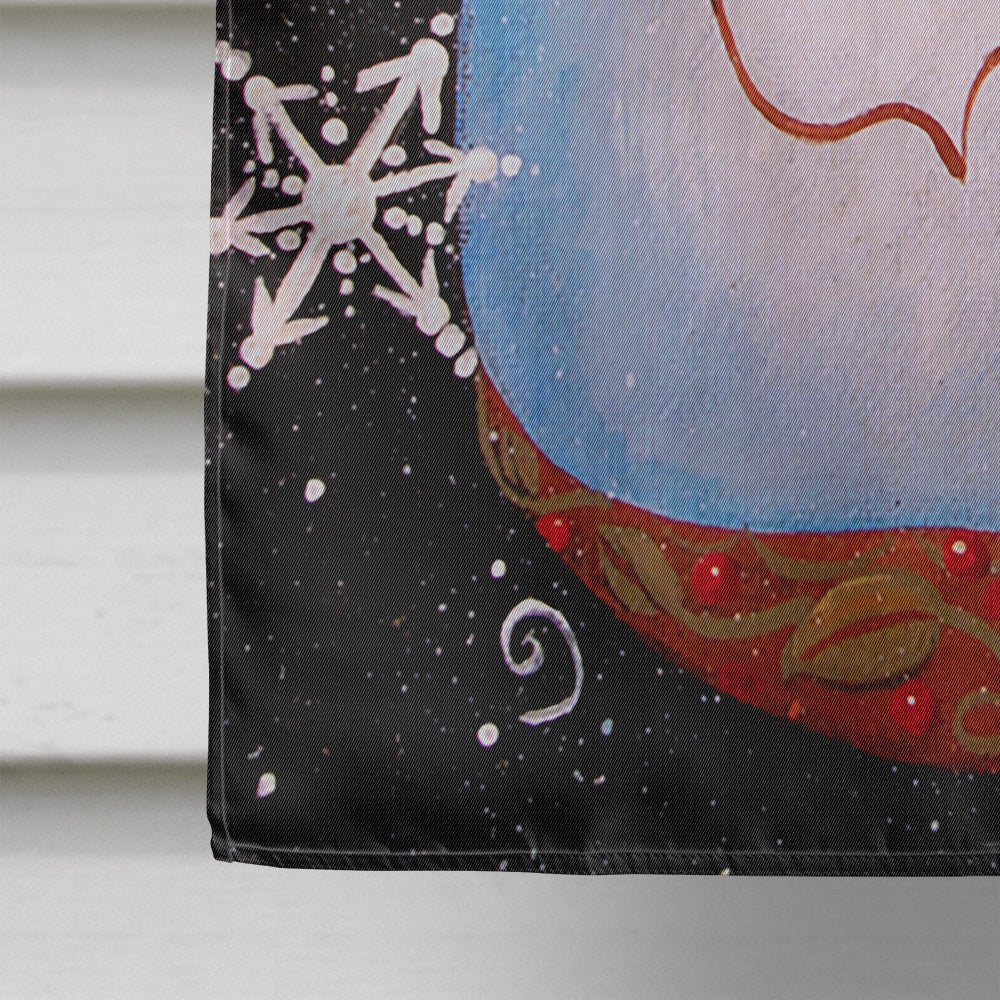 Top Hat Greetings Snowman House Flag 28x40 Porch Sleeve Pole Decorative Outside Yard Banner Artwork Wall Hanging, Polyester