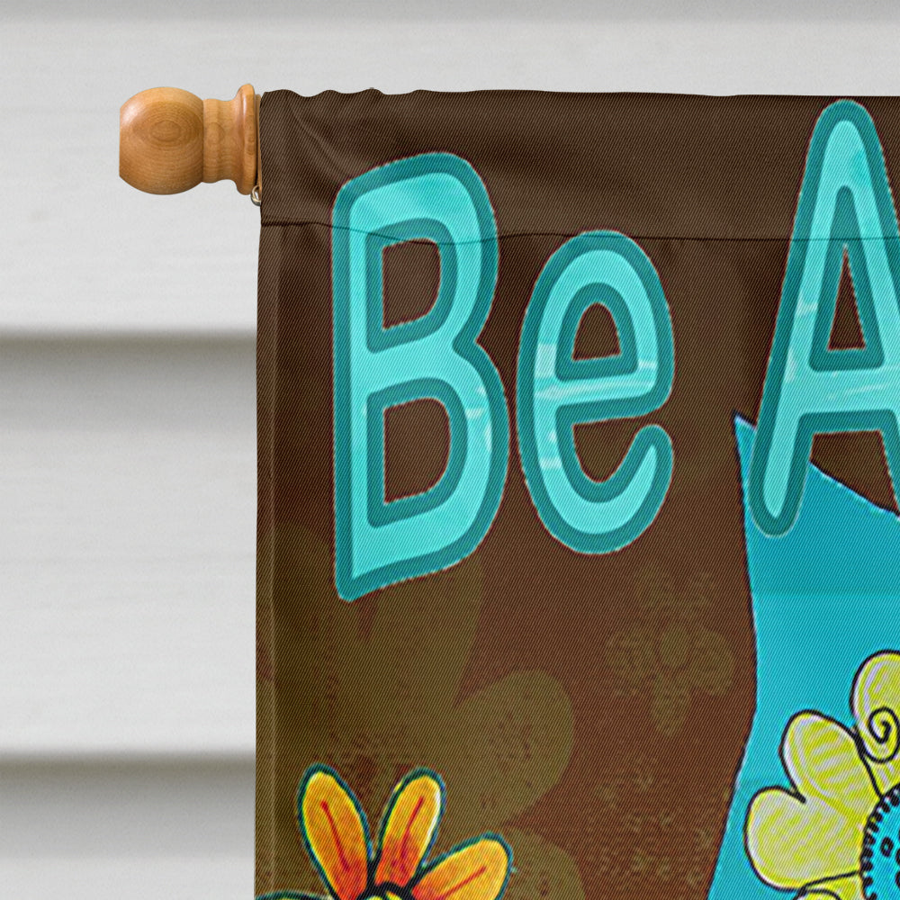 Be Amazing Owl House Flag 28x40 Porch Sleeve Pole Decorative Outside Yard Banner Artwork Wall Hanging, Polyester