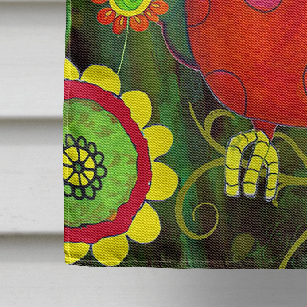 Be Happy Oh Yeah Owl House Flag 28x40 Porch Sleeve Pole Decorative Outside Yard Banner Artwork Wall Hanging, Polyester