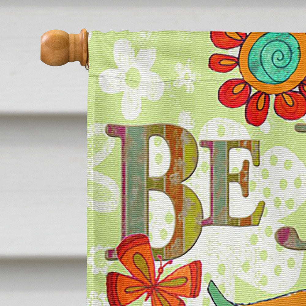 Be Joyful Owl House Flag 28x40 Porch Sleeve Pole Decorative Outside Yard Banner Artwork Wall Hanging, Polyester