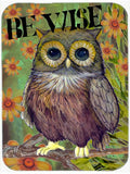 Be Wise Owl Cutting Board Tempered Glass Kitchen Cutting Surface, Heat Resistant Chopping, Non-Slip Feet, Food Prep & Serving