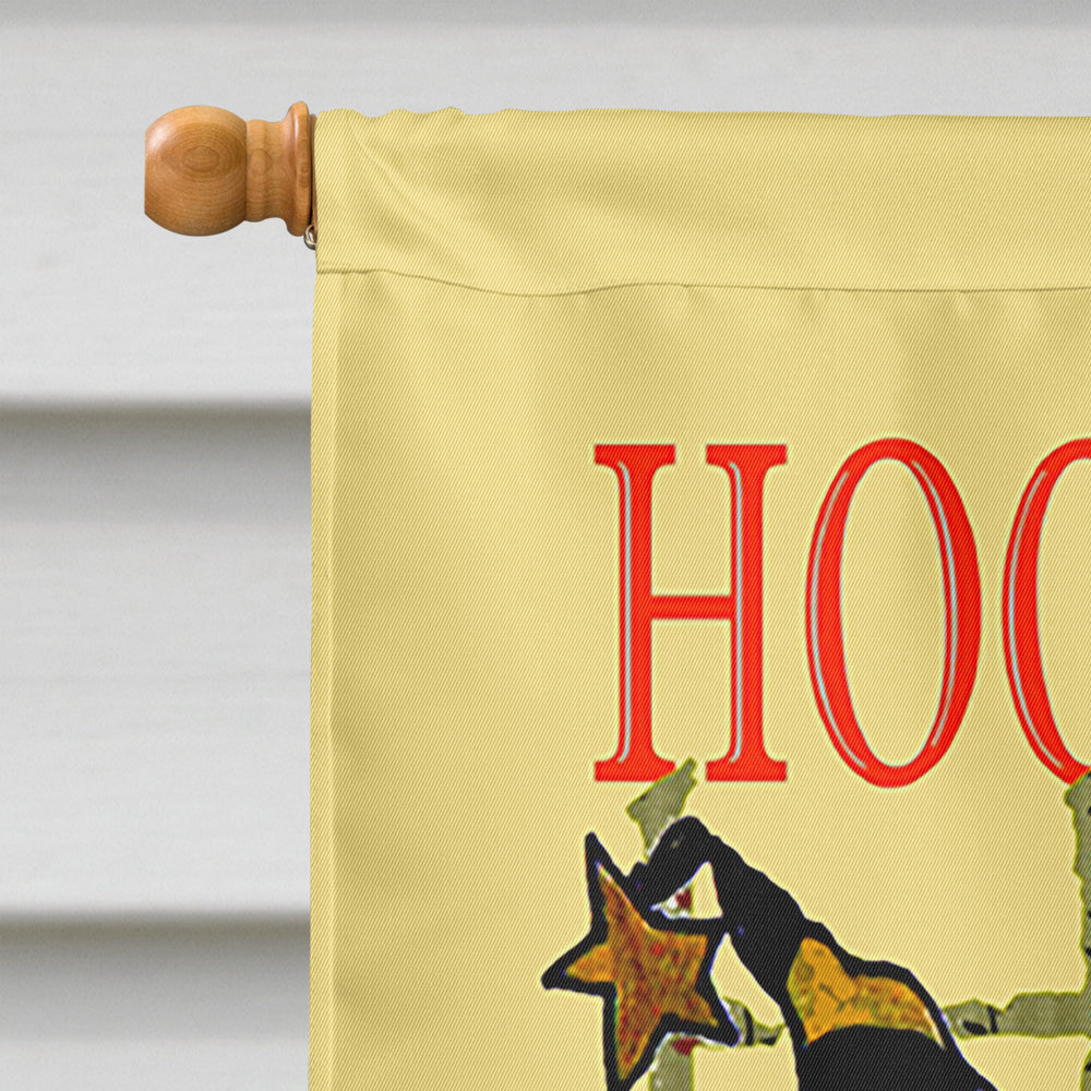 Hoot Hoot Hooray Owl House Flag 28x40 Porch Sleeve Pole Decorative Outside Yard Banner Artwork Wall Hanging, Polyester