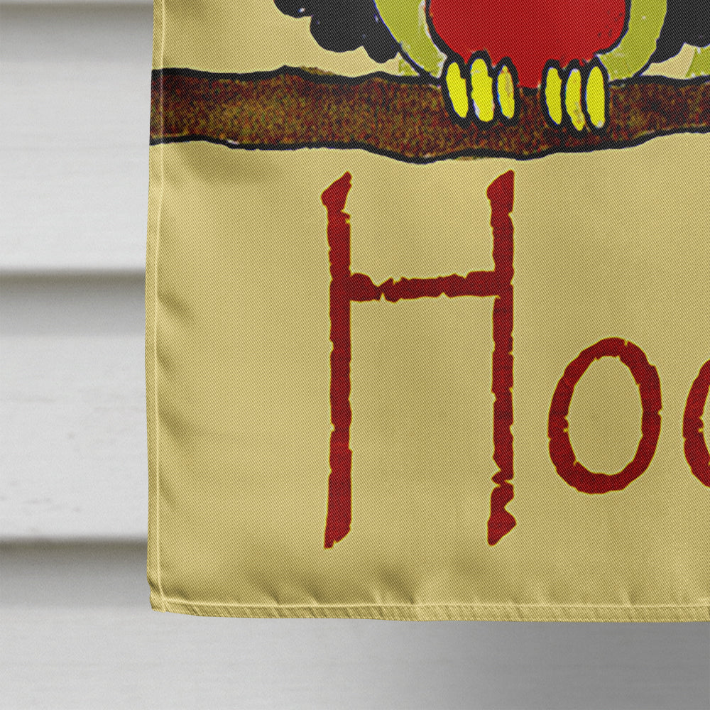 Hoot Hoot Hooray Owl House Flag 28x40 Porch Sleeve Pole Decorative Outside Yard Banner Artwork Wall Hanging, Polyester