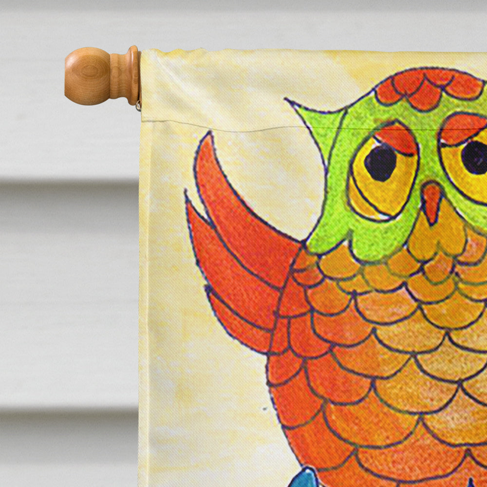 Celebrate Owl House Flag 28x40 Porch Sleeve Pole Decorative Outside Yard Banner Artwork Wall Hanging, Polyester