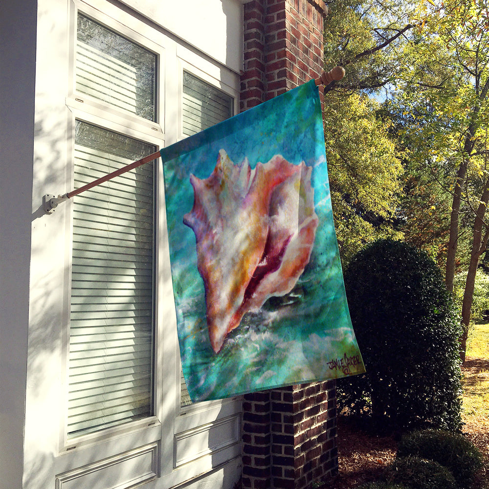 The Jewel of the Sea Shell House Flag 28x40 Porch Sleeve Pole Decorative Outside Yard Banner Artwork Wall Hanging, Polyester