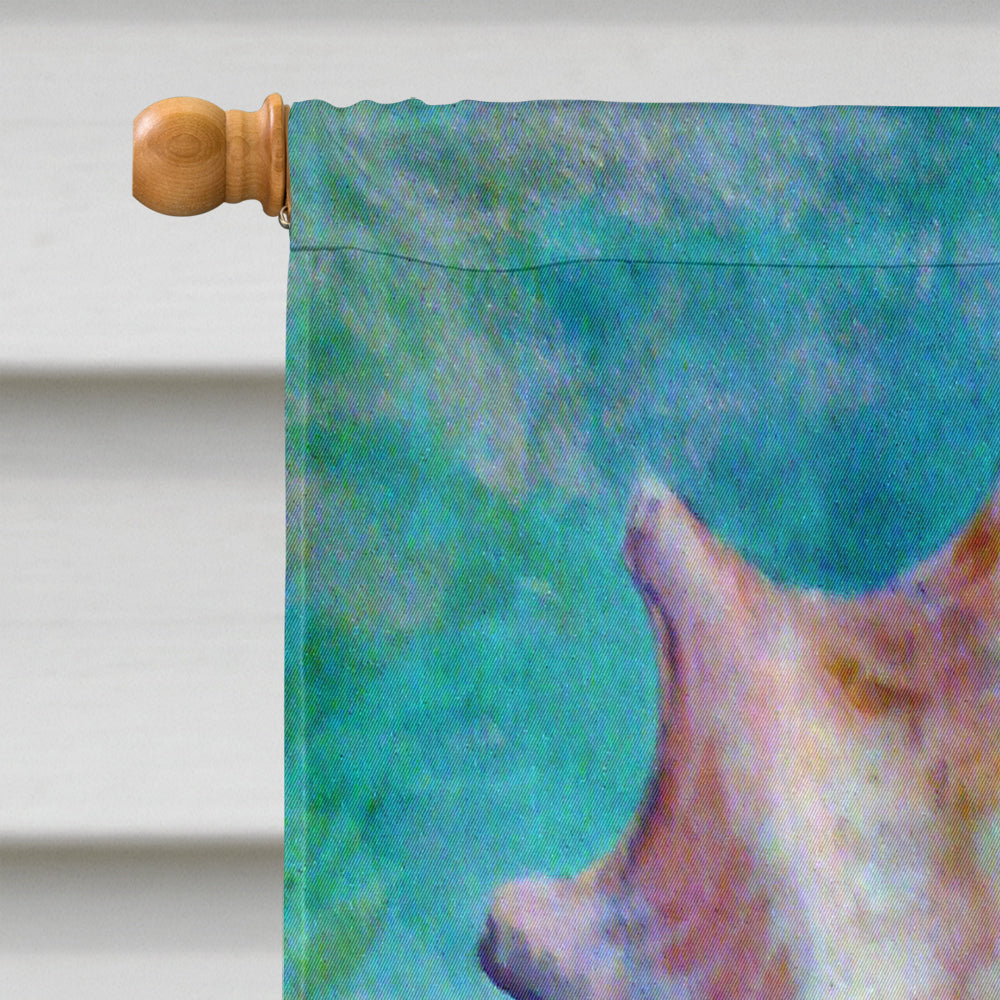 The Jewel of the Sea Shell House Flag 28x40 Porch Sleeve Pole Decorative Outside Yard Banner Artwork Wall Hanging, Polyester