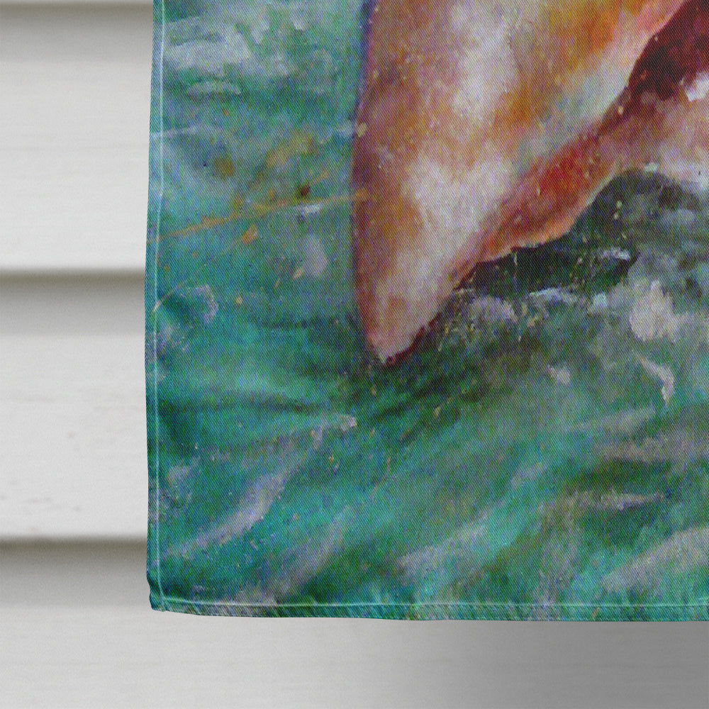 The Jewel of the Sea Shell House Flag 28x40 Porch Sleeve Pole Decorative Outside Yard Banner Artwork Wall Hanging, Polyester