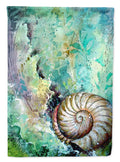 The Treasure of the Surf Shell House Flag 28x40 Porch Sleeve Pole Decorative Outside Yard Banner Artwork Wall Hanging, Polyester