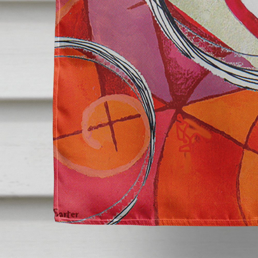 Circle of Love Valentine's Day House Flag 28x40 Porch Sleeve Pole Decorative Outside Yard Banner Artwork Wall Hanging, Polyester
