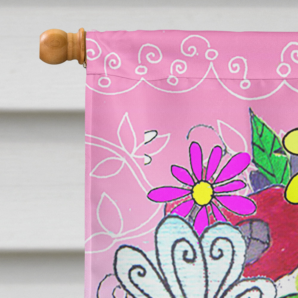 True Love Bouquet Valentine's Day House Flag 28x40 Porch Sleeve Pole Decorative Outside Yard Banner Artwork Wall Hanging, Polyester