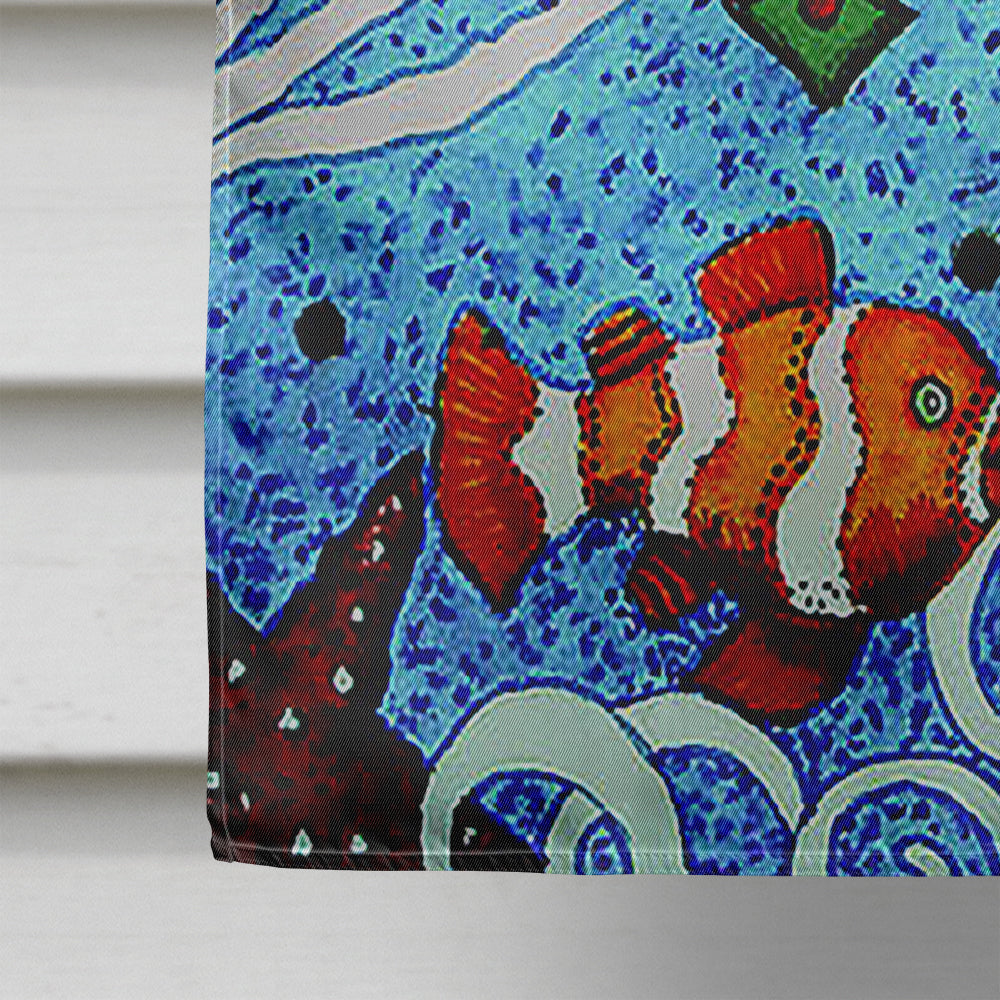 Turtle Time Turtle House Flag 28x40 Porch Sleeve Pole Decorative Outside Yard Banner Artwork Wall Hanging, Polyester