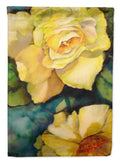 Yellow Roses House Flag 28x40 Porch Sleeve Pole Decorative Outside Yard Banner Artwork Wall Hanging, Polyester