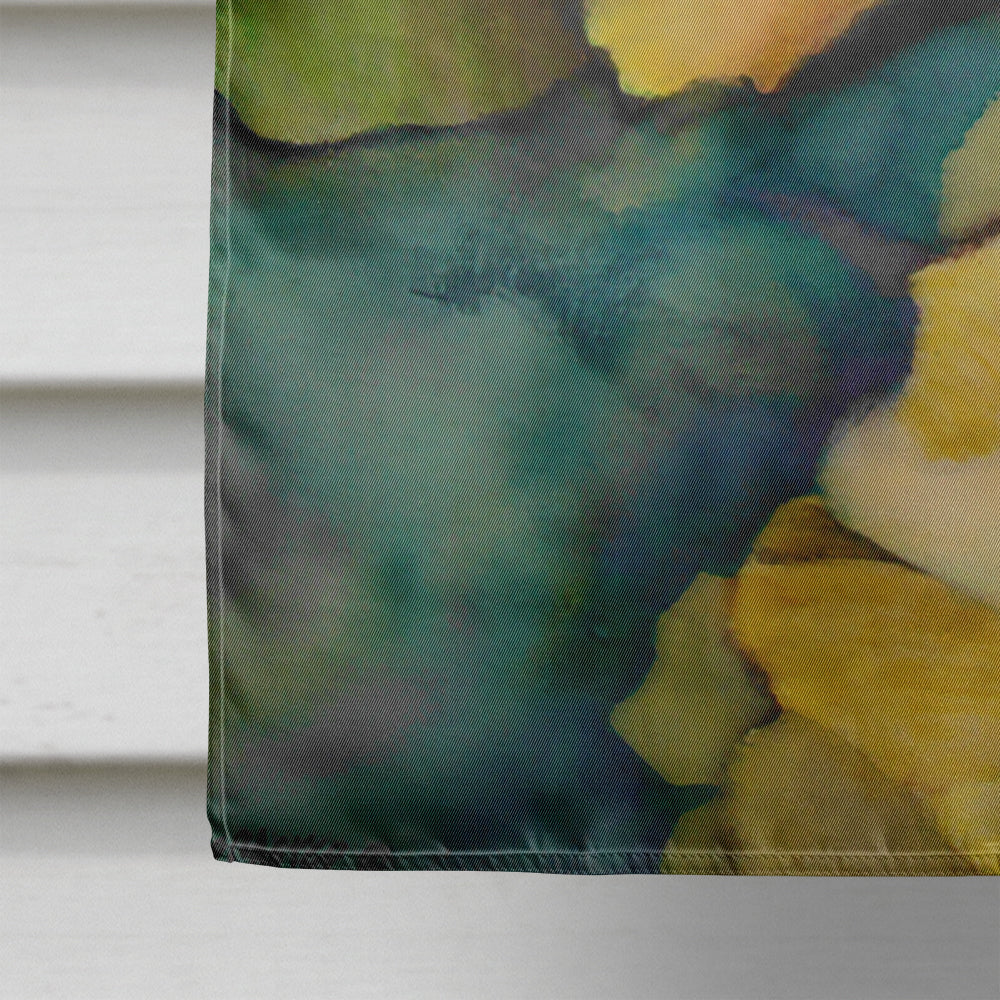 Yellow Roses House Flag 28x40 Porch Sleeve Pole Decorative Outside Yard Banner Artwork Wall Hanging, Polyester