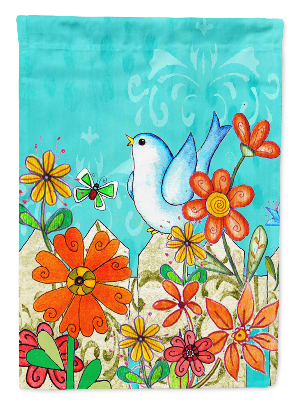 Flower Good Day To Bloom House Flag 28x40 Porch Sleeve Pole Decorative Outside Yard Banner Artwork Wall Hanging, Polyester