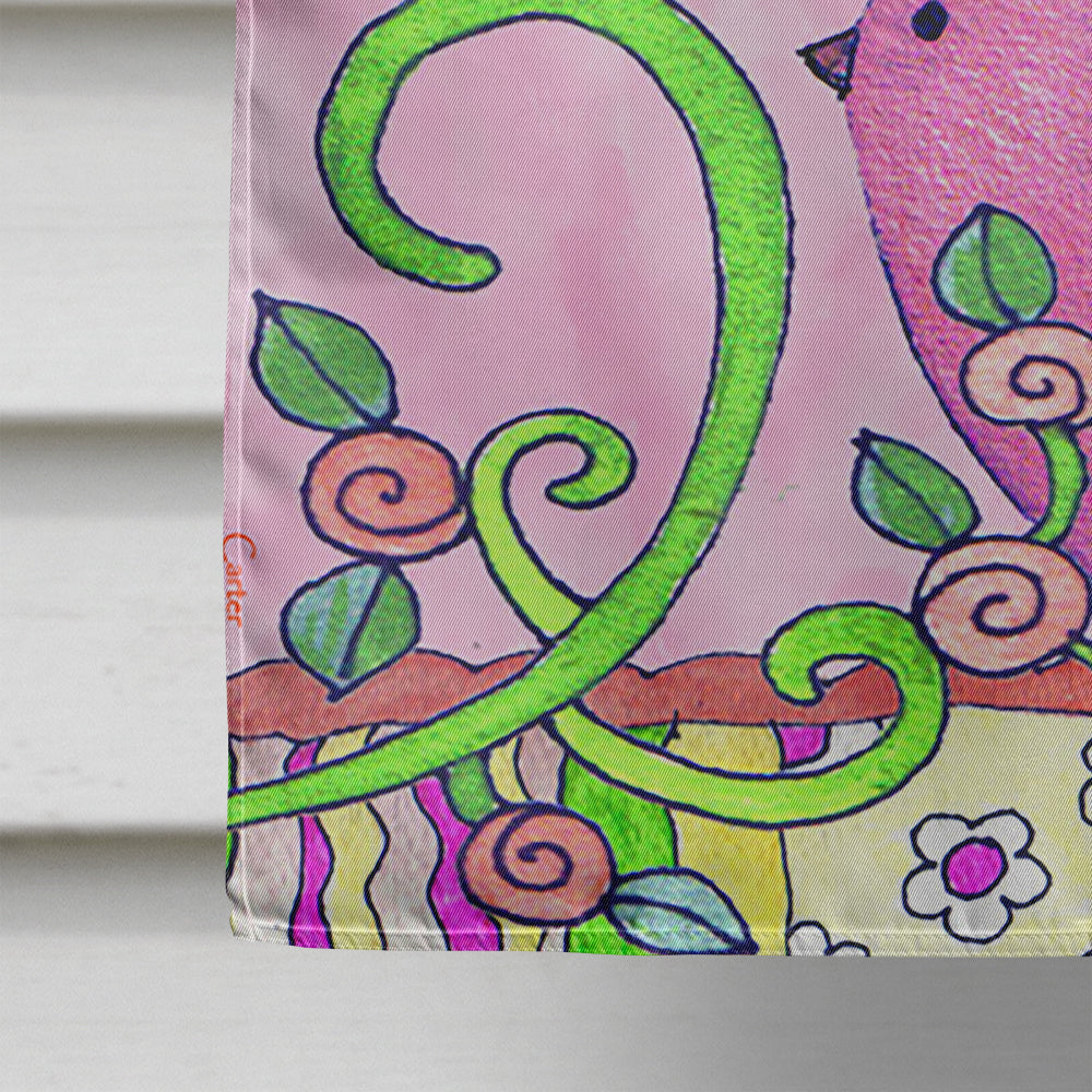Flower Happiness in Growing House Flag 28x40 Porch Sleeve Pole Decorative Outside Yard Banner Artwork Wall Hanging, Polyester