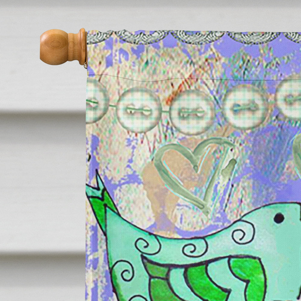 Let Laughter Guide your Life Inspirational House Flag 28x40 Porch Sleeve Pole Decorative Outside Yard Banner Artwork Wall Hanging, Polyester
