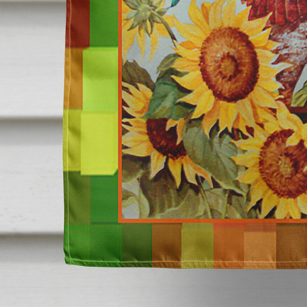 Welcome Rooster House Flag 28x40 Porch Sleeve Pole Decorative Outside Yard Banner Artwork Wall Hanging, Polyester