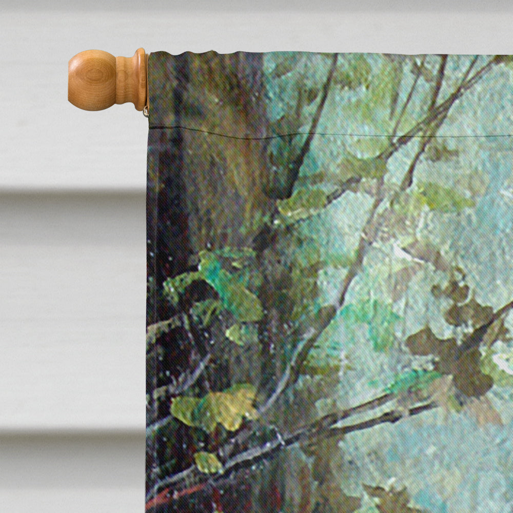 Mockingbird House Flag 28x40 Porch Sleeve Pole Decorative Outside Yard Banner Artwork Wall Hanging, Polyester
