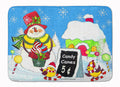 Candy Canes for Sale Snowman Memory Foam Kitchen Mat Machine Washable Anti-Fatigue Cushion Comfort Bath or Kitchen Rug