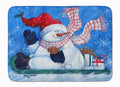 Come Ride With Me Snowman Memory Foam Kitchen Mat Machine Washable Anti-Fatigue Cushion Comfort Bath or Kitchen Rug