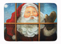 Kindly Visitor Santa Claus Christmas Memory Foam Kitchen Mat Machine Washable Anti-Fatigue Cushion Comfort Bath or Kitchen Rug
